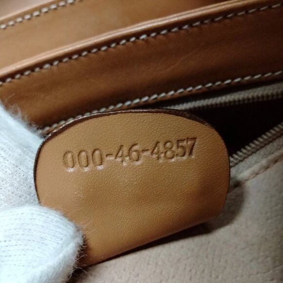 252250BX (L3) Gucci Hand Bag Brown PVC - Picture 8 of 9